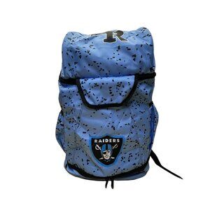 Raiders Blue & Black Adjustable Straps Logo Details Sports Gear Backpack